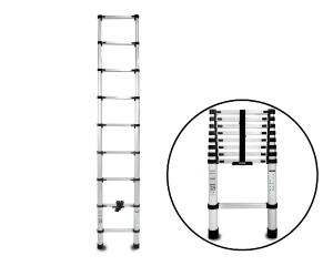 Drabina teleskopowa aluminiowa 2,6 m Home 9 szczebli