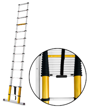 Drabina aluminiowa teleskopowa 3,8 m 13 szczebli Max Drabest