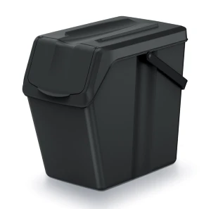Kosz na śmieci 25 litrów czarny Sortibox Keden