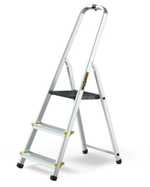 Drabina 3 stopniowa aluminiowa 150 kg + hak na wiadro