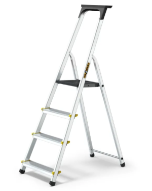 Drabina aluminiowa 4-stopniowa z półką 150 kg Drabest