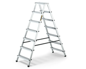 Drabina aluminiowa 7-stopniowa dwustronna 125 kg Drabest