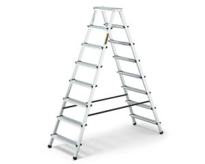 Drabina aluminiowa dwustronna 8 stopni 125 kg Home Drabest
