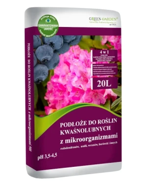 Ziemia ogrodowa do roślin kwaśnolubnych 20L Green Garden