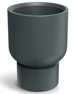 Donica dekoracyjna grafitowa 40 cm Molta Base Round