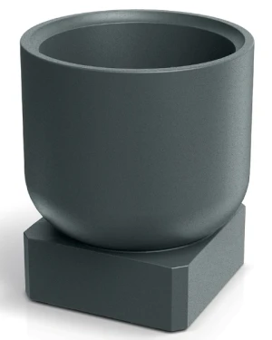 Donica dekoracyjna grafitowa 40 cm Molta Base Square