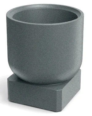 Donica dekoracyjna szara 40 cm Molta Base Square