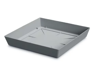 Podstawka pod doniczkę 16,5 cm szara Lofly Saucer Square