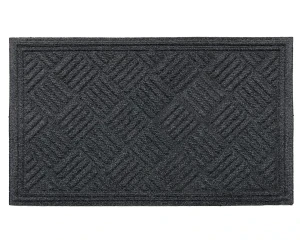 Wycieraczka pod drzwi 45 x 75 cm szara Heavy Duty