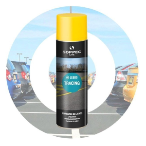Spray do malowania linii Tracing 750 ml żółty Soppec