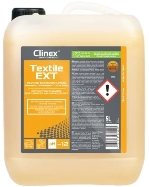 Płyn do prania dywanów i tapicerki 5 litrów Textile EXT Clinex