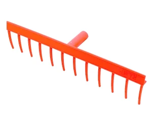 Grabie do trawy 12 zębów pomarańczowe Klik Ramp