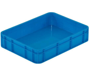 Pojemnik Euro pełny 400x300x85 mm P/P 85 niebieski ERG-Line Bekuplast