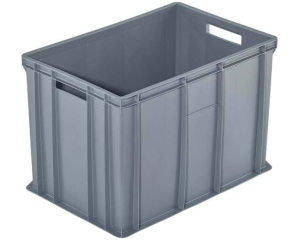 Pojemnik Euro pełny 600x400x410 mm szary K-410 ERG-Line Bekuplast