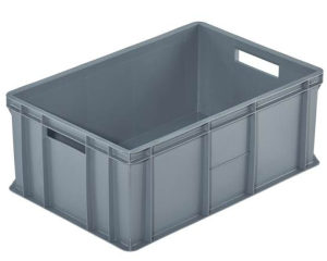 Skrzynka Euro 600x400x240 mm ERG-Line K-240 pełna szara Bekuplast