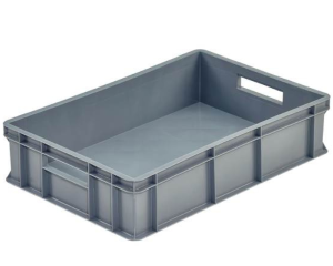 Pojemnik Euro pełny 600x400x140 mm szary K-140 ERG-Line Bekuplast