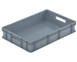 Pojemnik Euro pełny 600x400x110 mm K-110 szary ERG-Line Bekuplast