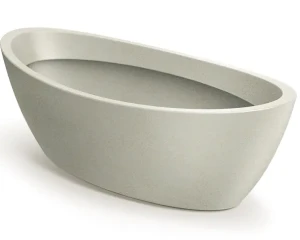 Donica owalna duża piaskowa 60 x 28 cm Aria Oval Ethick