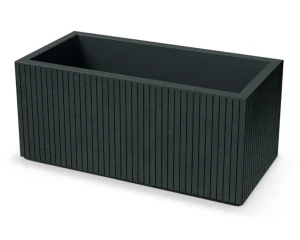 Donica prostokątna czarna 80 cm Ethick Coro Case