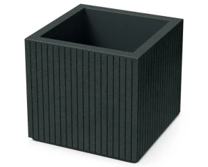 Donica kwadratowa czarna 40 cm Ethick Coro Square
