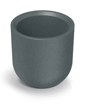 Donica okrągła szara 40 cm Molta Round High
