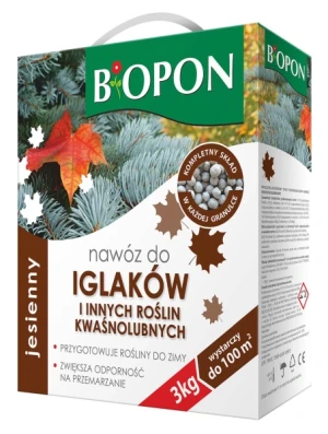 Nawóz jesienny do iglaków i roślin kwaśnolubnych 3 kg Bopon