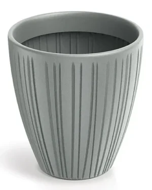 Donica dekoracyjna szary beton 30 cm Fero Round Midl