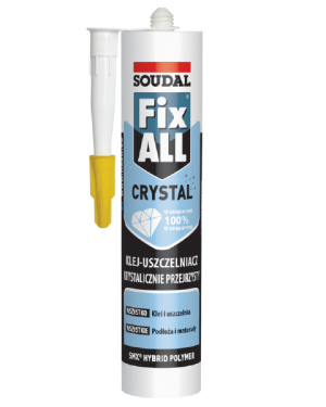 Po terminie: Klej polimerowy idealnie przezroczysty 290ml Fix All Crystal Soudal