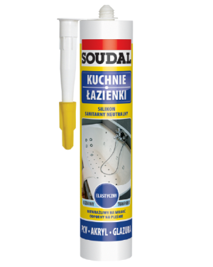 Po terminie: Silikon sanitarny biały kuchnie łazienki Soudal