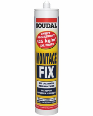 Klej montażowy mocny Soudal Montage Fix 280ml