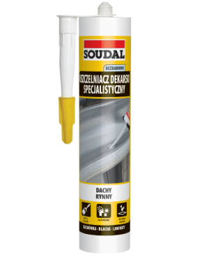 Specjalistyczny uszczelniacz dekarski Soudal bezbarwny