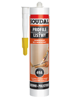 Uniwersalny klej montażowy 280ml Soudal 49a