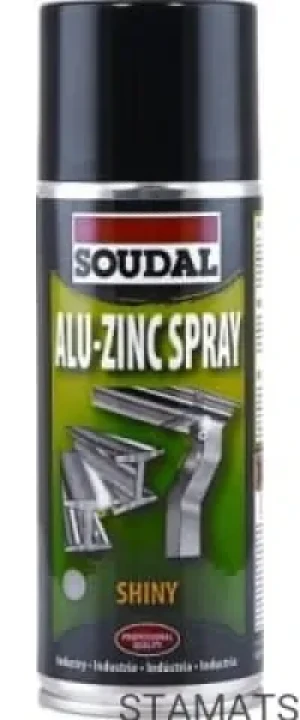 Cynk w sprayu antykorozyjny połysk 400ml Alu-Zinc Soudal