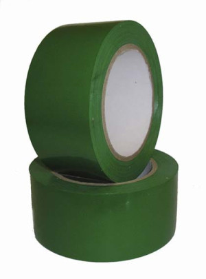 Taśma ostrzegawcza zielona 5 cm x 33 mb