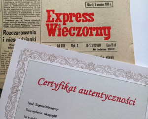 Certyfikat spersonalizowany do gazety