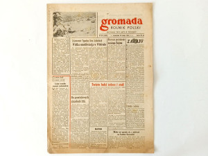 Prezent na 70 Urodziny. Oryginalna Gazeta z Dnia Urodzin. Gromada Rolnik Polski 09.10.1955