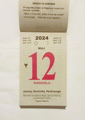 Kartka z kalendarza 2024