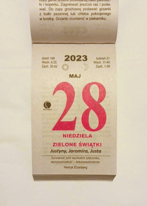 Kartka z kalendarza 2023