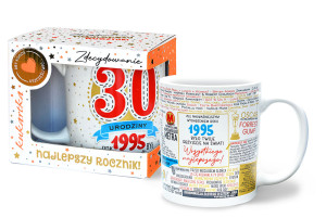Oryginalny kubek na 30 urodziny - rocznik 1995