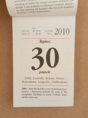 Kartka z kalendarza 2010