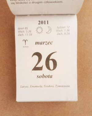 Kartka z kalendarza 2011