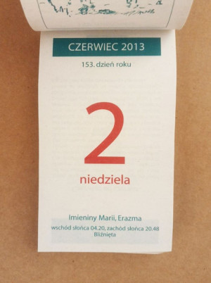 Kartka z kalendarza 2013