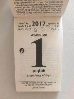 Kartka z kalendarza 2017