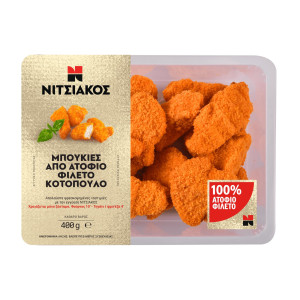 Κοτομπουκιές Ατόφιο Φιλέτο Κοτόπουλο 400g