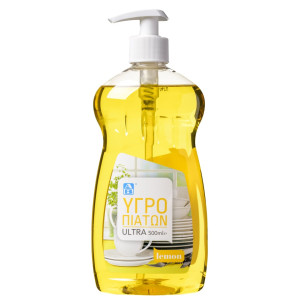 Υγρό Πιάτων Ultra Λεμόνι Αντλία 500ml