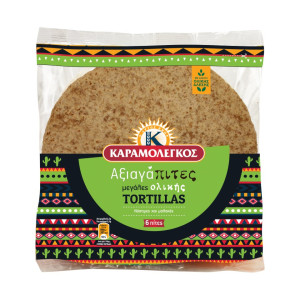 Πίτες Tortillas Αξιαγάπιτες Μεγάλες Ολικής 375g