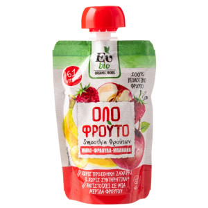 Smoothie Φρούτων Bio Μήλο Φράουλα Μπανάνα 100g