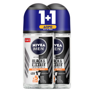 Αποσμητικό Roll On Black & White Ultimate 50ml 1+1 Δώρο