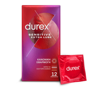 Προφυλακτικά Sensitive Extra Lube 12 Τεμάχια