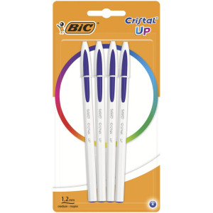 Στυλό Cristal Up Διαρκείας 1.2mm Μπλε 4 Τεμάχια